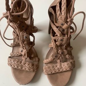 Target Merona Strappy Braided Sandal Heels